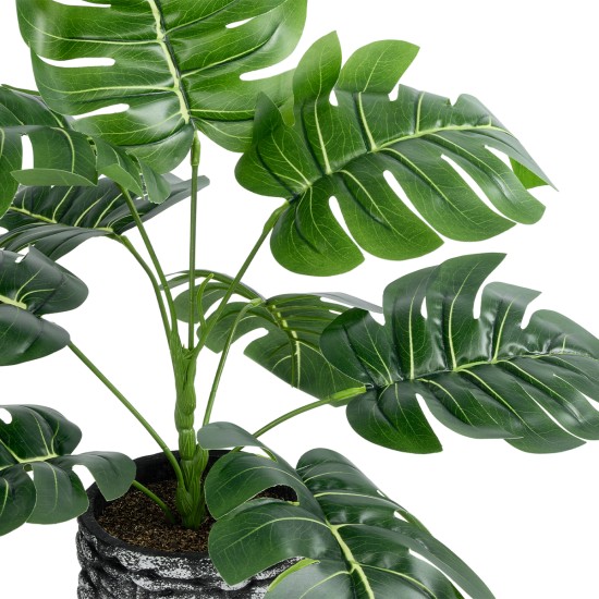 Artificial Garden MONSTERA 20893 - Τεχνητό Διακοσμητικό Φυτό Μονστέρα Φ40 x Υ33cm