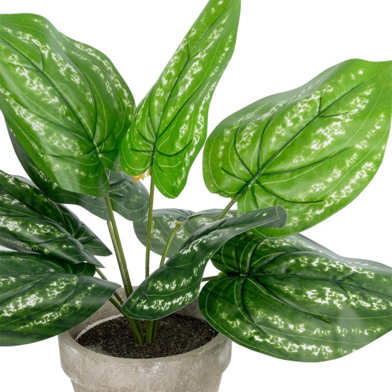 Artificial Garden SILVER POTHOS POTTED PLANT 20896 Διακοσμητικό Φυτό Πόθος Φ40 x Υ33cm