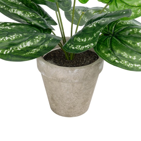 Artificial Garden SILVER POTHOS POTTED PLANT 20896 Διακοσμητικό Φυτό Πόθος Φ40 x Υ33cm