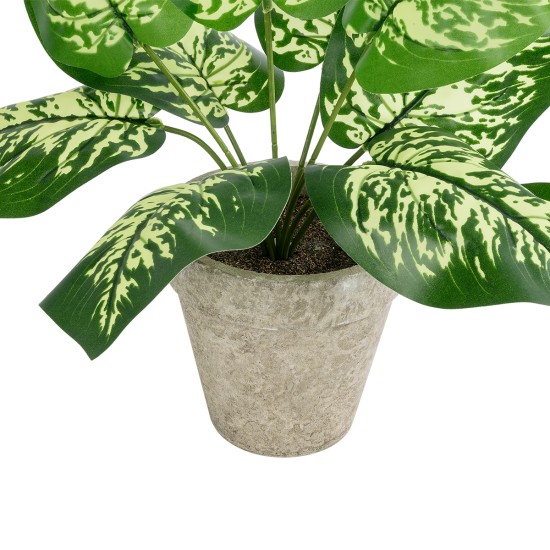 Artificial Garden DIEFFENBACHIA POTTED PLANT 20897 Διακοσμητικό Φυτό Διεφενμπάχια Φ40 x Υ33cm