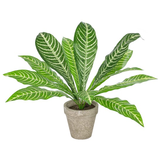 Artificial Garden  ZEBRA POTTED PLANT 20906 Διακοσμητικό Φυτό Ζέμπρα Φ40 x Υ33cm