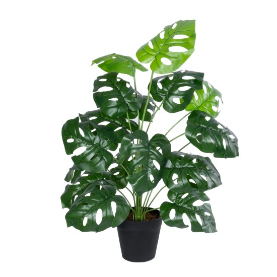 Artificial Garden MONSTERA PLANT 20909 - Διακοσμητικό Φυτό Μονστέρα Φ50 x Υ75cm