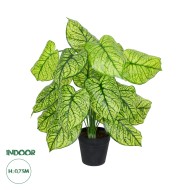 Artificial Garden CALADIUM PLANT 20913 Διακοσμητικό Φυτό Καλάντιουμ Φ55 x Υ75cm