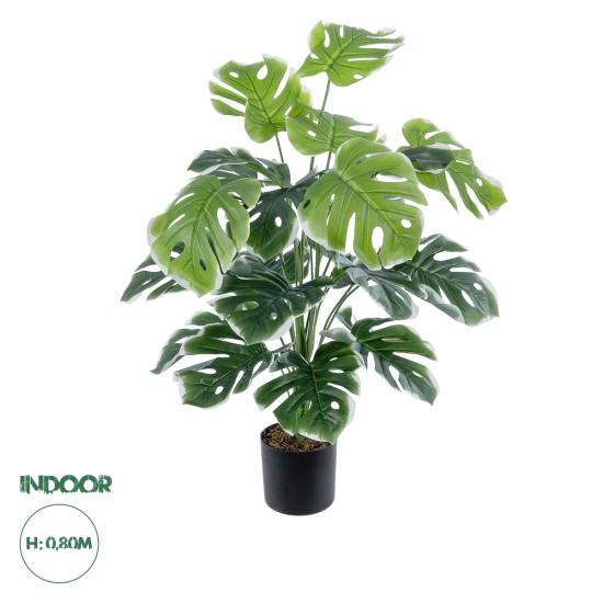 Artificial Garden MONSTERA PLANT 20924 - Διακοσμητικό Φυτό Μονστέρα Φ90 x Υ80cm