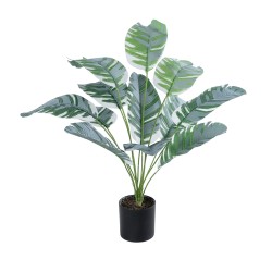 Artificial Garden BANANA PLANT ZEBRA 20930 - Διακοσμητικό Φυτό Μπανανιά Ζέβρα Φ70 x Υ55cm