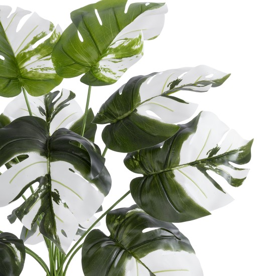 Artificial Garden ALBINO MONSTERA PLANT 20935 - Διακοσμητικό Φυτό Λευκή Μονστέρα Φ60 x Υ55cm