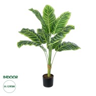 Artificial Garden YELLOW ZEBRA PLANT 20942 Τεχνητό Διακοσμητικό Φυτό Κίτρινη Ζέβρα Φ75 x Υ90cm