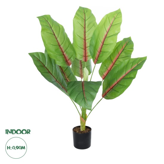 Artificial Garden BLOOD BANANA PLANT 20944 - Διακοσμητικό Φυτό Αιματόφυλλη Μπανανιά Φ70 x Υ90cm