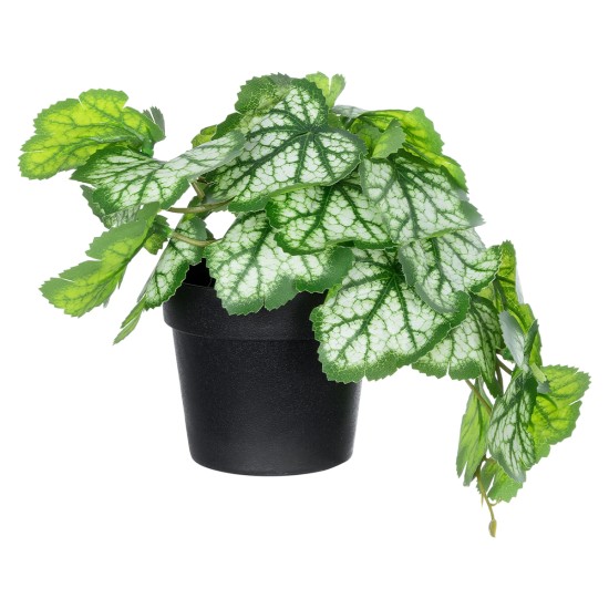 Artificial Garden WHITE BEGONIA PLANT 20947 Διακοσμητικό Φυτό Λευκή Μπιγόνια Φ23 x Υ16cm