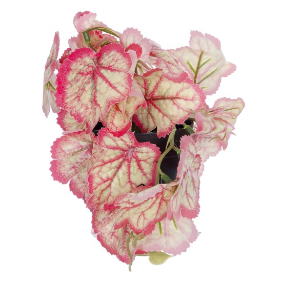 Artificial Garden RED BEGONIA PLANT 20948 Διακοσμητικό Φυτό Κόκκινη Μπιγόνια Φ23 x Υ16cm