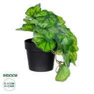 Artificial Garden GREEN BEGONIA PLANT 20949 Διακοσμητικό Φυτό Πράσινη Μπιγόνια Φ23 x Υ16cm