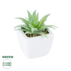 Artificial Garden SUCCULENT ALOE LOTUS PLANT 20976 Διακοσμητικό Φυτό Παχύφυτο Λωτός Αλόης Φ8 x Υ8cm