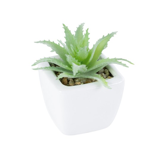 Artificial Garden SUCCULENT ALOE LOTUS PLANT 20976 Διακοσμητικό Φυτό Παχύφυτο Λωτός Αλόης Φ8 x Υ8cm