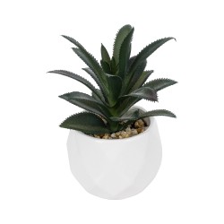 Artificial Garden SUCCULENT ALOE POTTED PLANT 20983 Διακοσμητικό Φυτό Αλόης Φ9 x Υ12cm