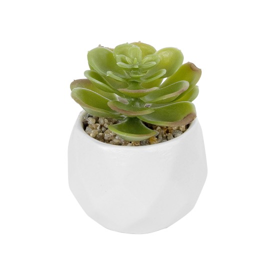 Artificial Garden SUCCULENT ECHEVERIA POTTED PLANT 20991 Διακοσμητικό Φυτό Εχεβέρια Φ6 x Υ8,5cm