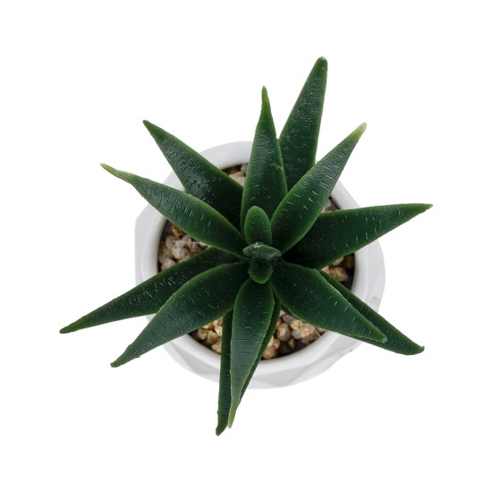 Artificial Garden SUCCULENT ALOE POTTED PLANT 20992 Διακοσμητικό Φυτό Αλόη Φ8 x Υ12cm