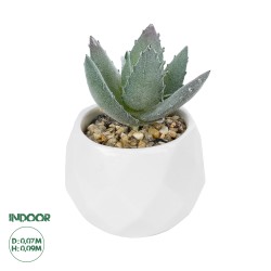 Artificial Garden SUCCULENT ALOE POTTED PLANT 20999 Διακοσμητικό Φυτό Αλόη  Φ7 x Υ9cm