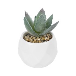 Artificial Garden SUCCULENT ALOE POTTED PLANT 20999 Διακοσμητικό Φυτό Αλόη  Φ7 x Υ9cm