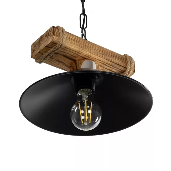 GLISTER PRO 201-0117 Vintage Κρεμαστό Φωτιστικό Οροφής με Ντουί 1 x E27 AC 220-240V IP20 - Μαύρο & Μπεζ - Μ25 x Π25 x Υ15cm GLISTER PRO 201-0117 Vintage Κρεμαστό Φωτιστικό Οροφής με Ντουί 1 x E27 AC 220-240V IP20 - Μαύρο & Μπεζ - Μ25 x Π25 x Υ15cm