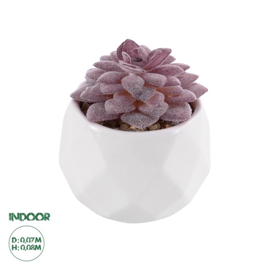 Artificial Garden SUCCULENT SEDEVERIA 21005 Διακοσμητικό Φυτό Παχύφυτο Σεντεβέρια Υ8cm