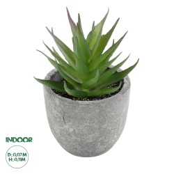 Artificial Garden SUCCULENT ALOE 21010 Διακοσμητικό Φυτό Παχύφυτο Αλόη Υ11cm