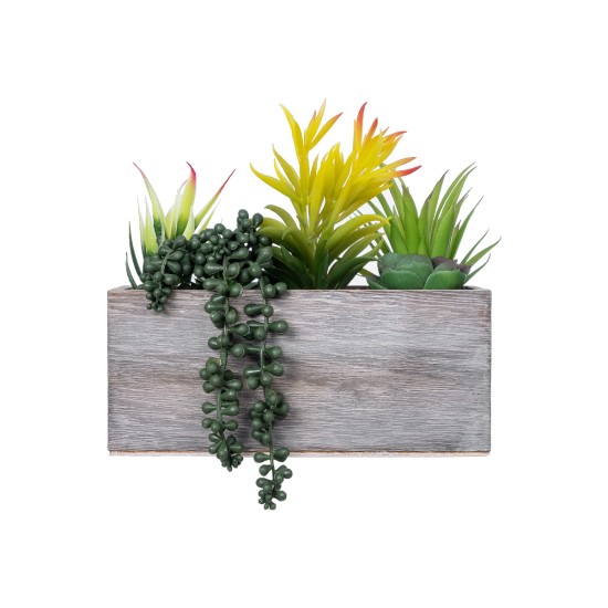 Artificial Garden SUCCULENT VARIUS PLANT POTTED 21034 Διακοσμητικό Φυτό Μίξ Μ23 x Π13 x Υ23cm