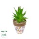 Artificial Garden SUCCULENT ALOE POTTED PLANT 21044 Διακοσμητικό Φυτό Αλόη Φ12 x Υ16cm