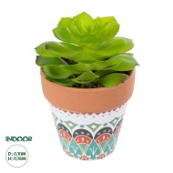 Artificial Garden SUCCULENT ECHEVERIA 21049 Διακοσμητικό Φυτό Παχύφυτο Εχεβέρια Υ14cm