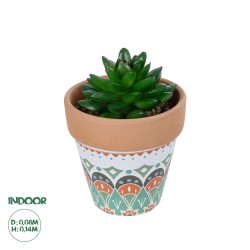 Artificial Garden SUCCULENT SANSEVIERIA POTTED PLANT 21051 Διακοσμητικό Φυτό Σανσεβιέρια  Φ8x Υ14cm