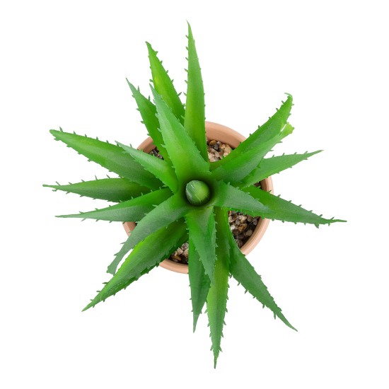 Artificial Garden SUCCULENT ALOE POTTED PLANT 21054 Διακοσμητικό Φυτό Αλόη  Φ15 x Υ19cm