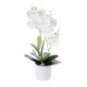 Artificial Garden WHITE ORCHID 21076 Διακοσμητικό Φυτό Λευκή Ορχιδέα Υ45cm