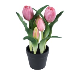 Artificial Garden PINK TULIP 21092 Διακοσμητικό Φυτό Ροζ Τουλίπα Υ23cm