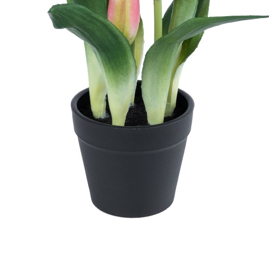 Artificial Garden PINK TULIP 21092 Διακοσμητικό Φυτό Ροζ Τουλίπα Υ23cm