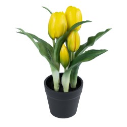 Artificial Garden YELLOW TULIP 21093 Διακοσμητικό Φυτό Κίτρινη Τουλίπα Υ23cm