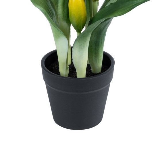 Artificial Garden YELLOW TULIP 21093 Διακοσμητικό Φυτό Κίτρινη Τουλίπα Υ23cm