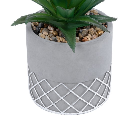 Artificial Garden SUCCULENT ALOE 21096 Διακοσμητικό Φυτό Παχύφυτο Αλόη Υ17cm