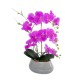 Artificial Garden HOT PINK ORCHID 21119 Διακοσμητικό Φυτό  Έντονο Ροζ Ορχιδέα Υ43cm