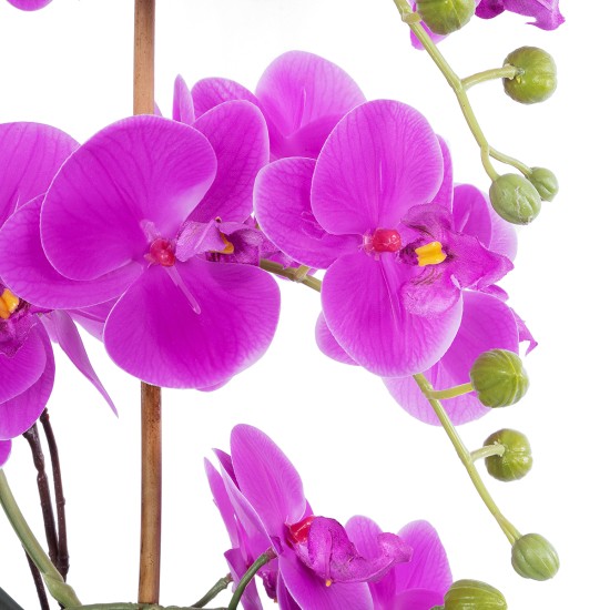 Artificial Garden HOT PINK ORCHID 21119 Διακοσμητικό Φυτό  Έντονο Ροζ Ορχιδέα Υ43cm