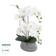 Artificial Garden WHITE ORCHID 21120 Διακοσμητικό Φυτό Λευκή Ορχιδέα Υ43cm