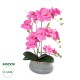 Artificial Garden PINK ORCHID 21121 Διακοσμητικό Φυτό Έντονο Ροζ Ορχιδέα Υ43cm