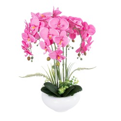 Artificial Garden PINK ORCHID 21124 Διακοσμητικό Φυτό Ροζ Ορχιδέα Υ50cm