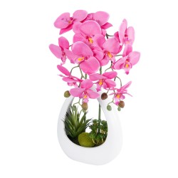 Artificial Garden HOT PINK ORCHID 21127 Διακοσμητικό Φυτό Έντονο Ροζ Ορχιδέα Υ39cm