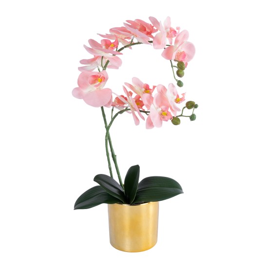 Artificial Garden SALMON PINK ORCHID 21129 Διακοσμητικό Φυτό Φούξια Ορχιδέα Υ43cm