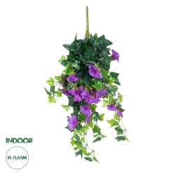 Artificial Garden  MORNING GLORY HANGIN PLANT 21132 Τεχνητό Διακοσμητικό Κρεμαστό  Κλαδί Ορτανσίας Y65cm