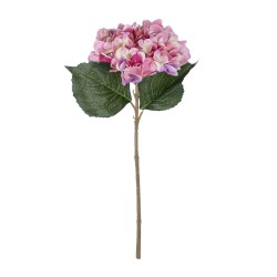 Artificial Garden PINK HYDRANGEA BRANCH 21140 Τεχνητό Διακοσμητικό Κλαδί έντονο Ροζ Ορτανσία Y47cm