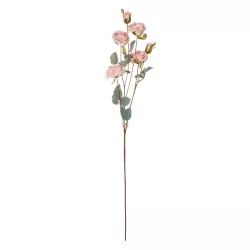Artificial Garden PINK ROSE BRANCH 21142 Τεχνητό Διακοσμητικό Κλαδί Τριαντάφυλλα Ροζ Y80cm
