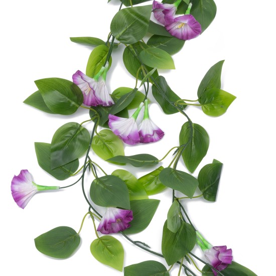 Artificial Garden MORNING GLORY GARLAND 21152 Τεχνητή Διακοσμητική Γυρλάντα Ορτανσίας Φ20 x Υ230cm Σετ 2 τεμαχίων