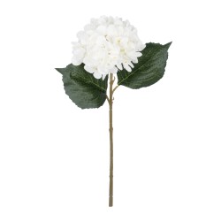Artificial Garden WHITE HYDRANGEA BRANCH 21173 Τεχνητό Διακοσμητικό Κλαδί Ορτανσίας Λευκό  Y47cm
