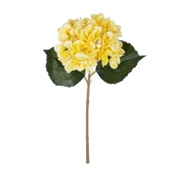 Artificial Garden YELLOW HYDRANGEA BRANCH 21176 Τεχνητό Διακοσμητικό Κλαδί Ορτανσίας Κίτρινης  Y47cm