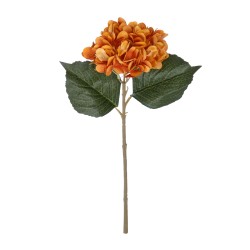 Artificial Garden ORANGE HYDRANGEA BRANCH 21179 Τεχνητό Διακοσμητικό Κλαδί Ορτανσίας Πορτοκαλί  Y47cm